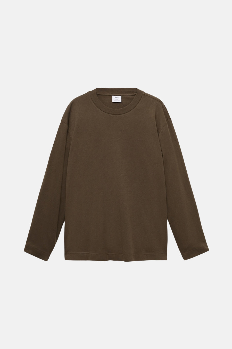 T-shirt (lange mouwen) groen - MANGO