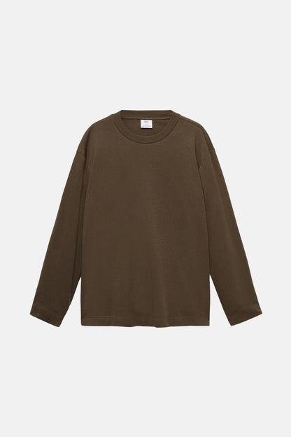 T-shirt (lange mouwen) groen - MANGO