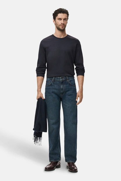 T-shirt (lange mouwen) blauw - MANGO