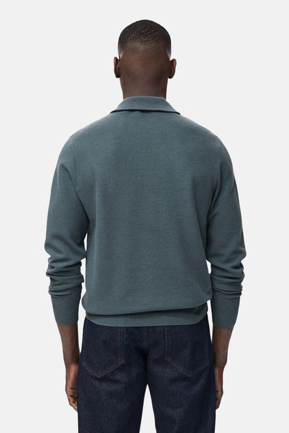 Pull met rolkraag - Blauw