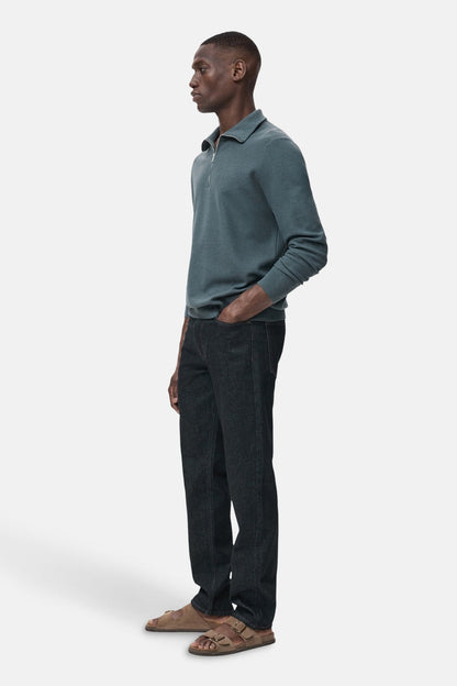 Pull met rolkraag - Blauw