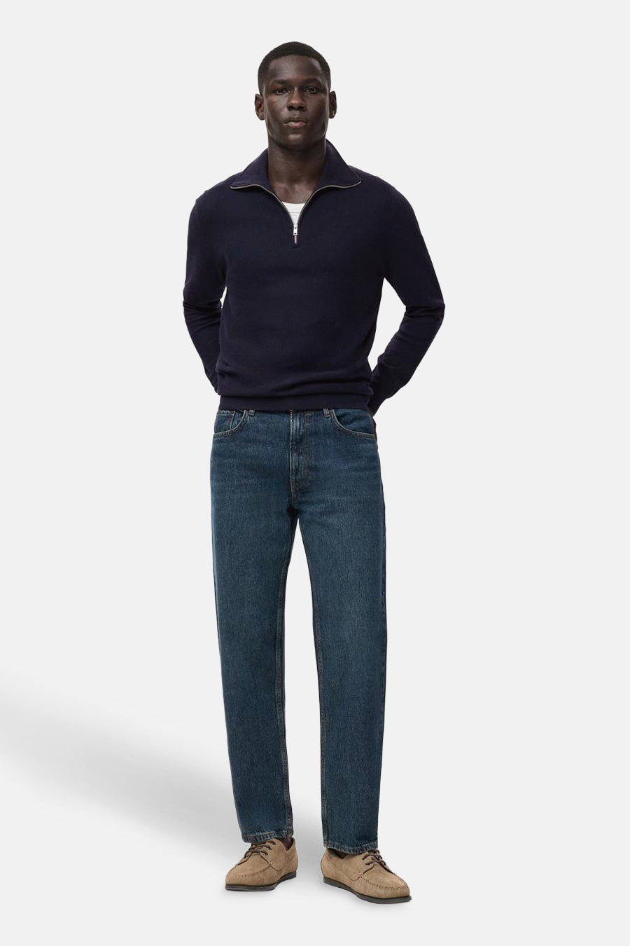 Trui met rolkraag blauw - MANGO