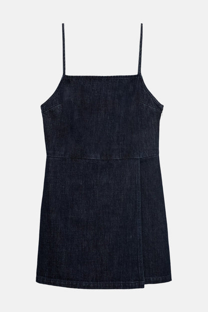 Donkerblauwe Denim Speelpak