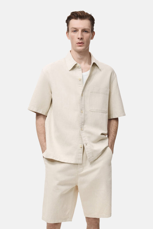 Ecru Denim Shirt