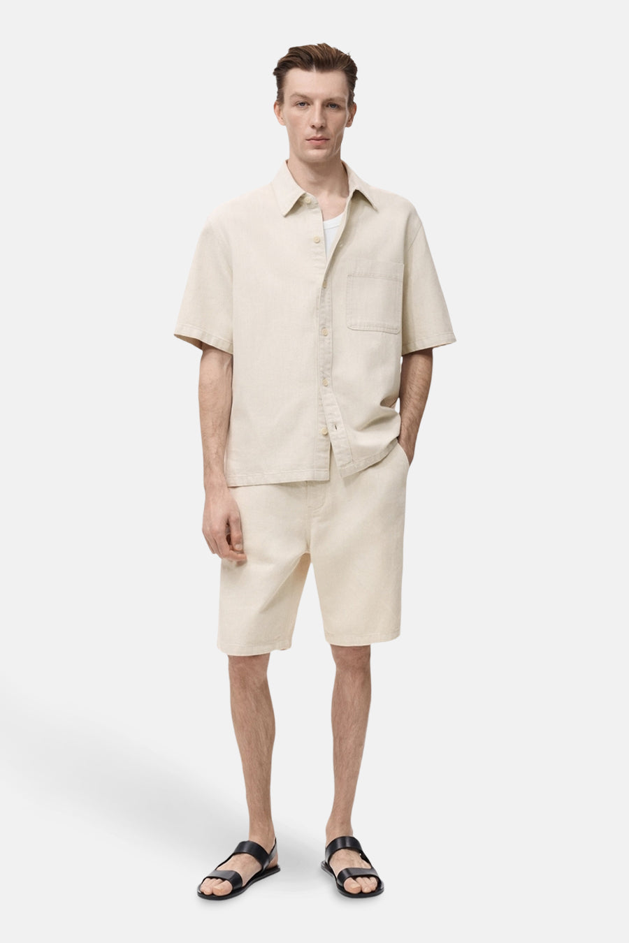 Ecru Denim Shirt