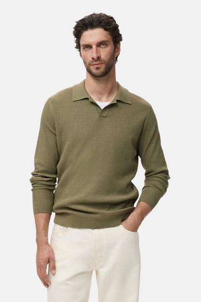 Khaki Ronde Hals Trui