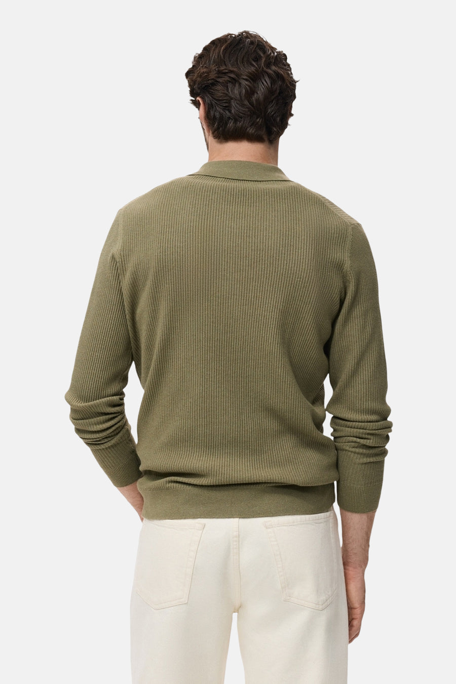 Khaki Ronde Hals Trui