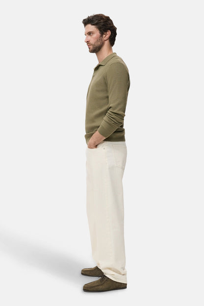Khaki Ronde Hals Trui