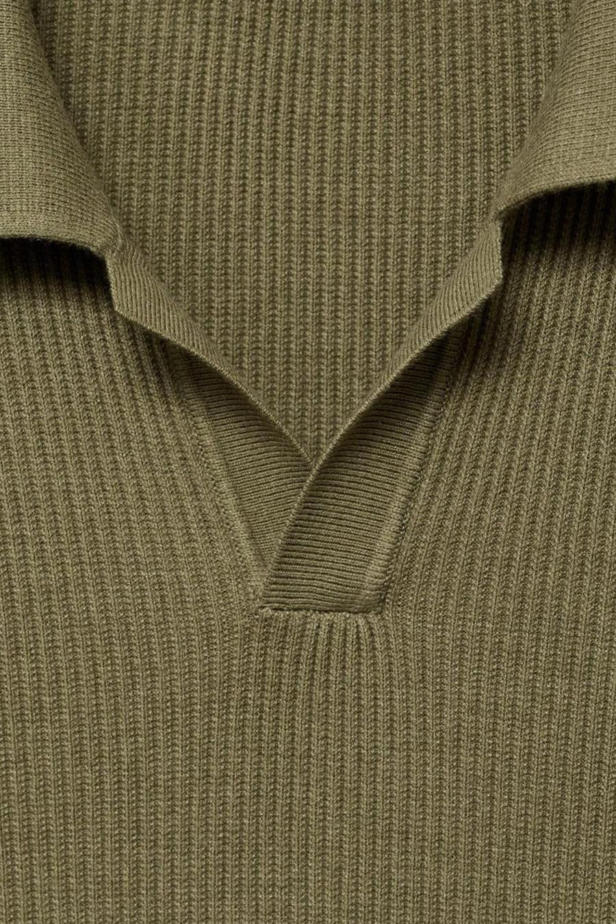 Khaki Ronde Hals Trui