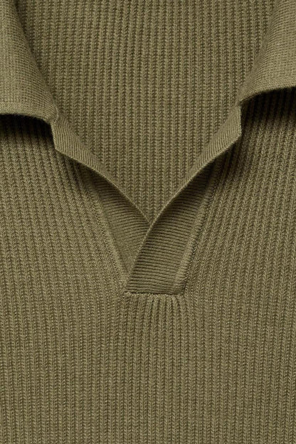 Khaki Ronde Hals Trui
