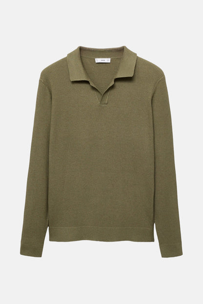 Khaki Ronde Hals Trui