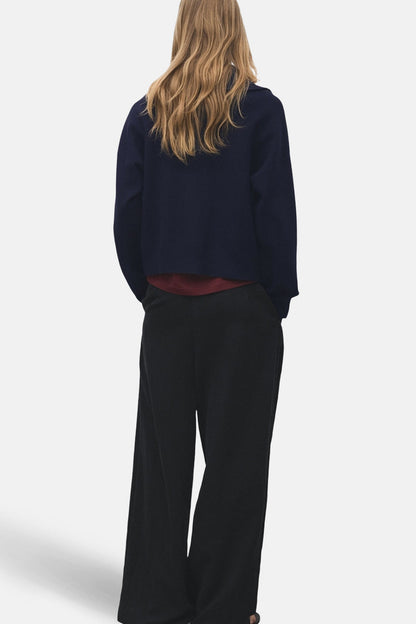 Pullover met rolkraag - blauw