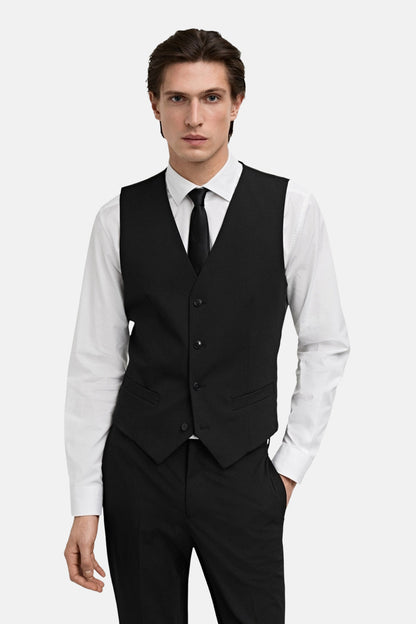 Zwart Gilet van Mango