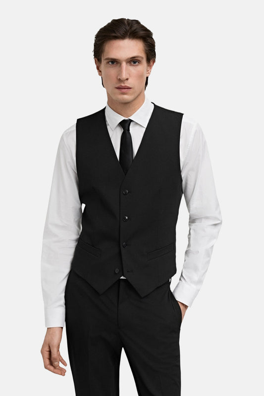 Zwart Gilet van Mango