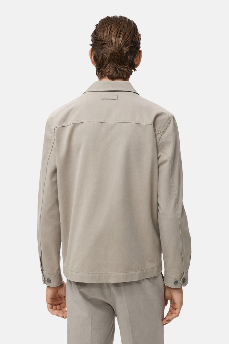 Beige Lange Mouwen Overhemd - MANGO