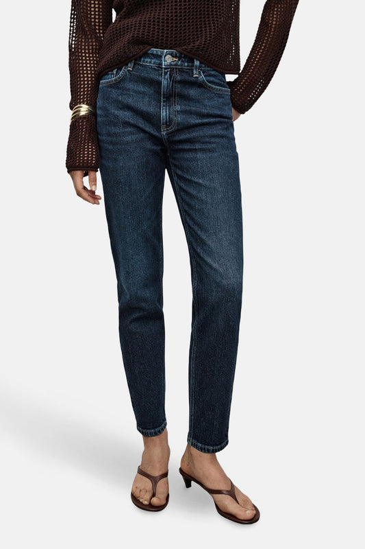 NEWMOM - Donkerblauwe Denim Jeans