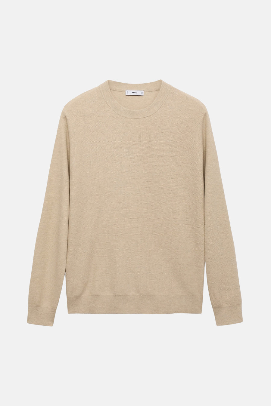 Trui met ronde hals beige - MANGO