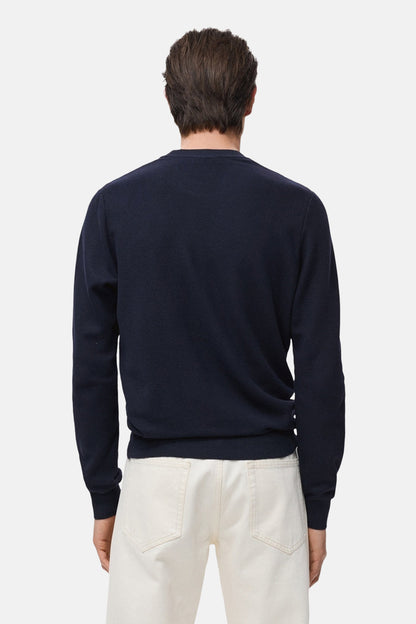Trui met ronde hals blauw - MANGO
