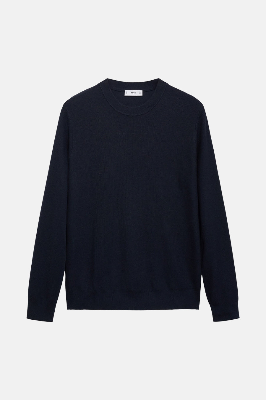 Trui met ronde hals blauw - MANGO