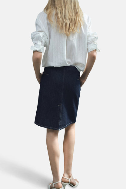 Rok 3/4 blauw - MANGO