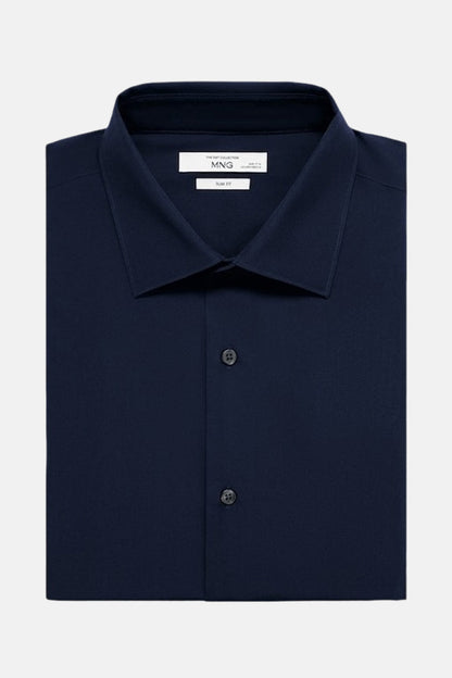 Lange Ärmeln Hemd in Blau - MANGO