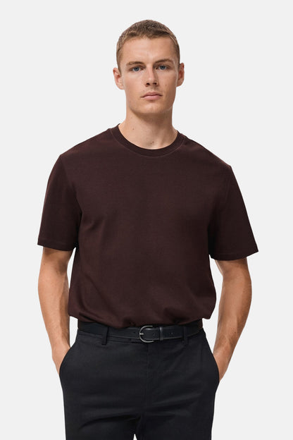 T-shirt (korte mouwen) bordeaux - MANGO