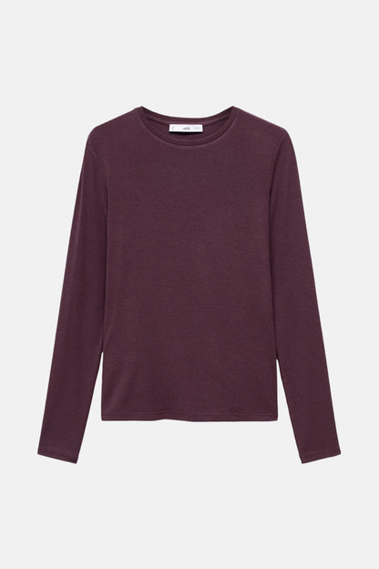 Top (lange mouwen) bordeaux - MANGO