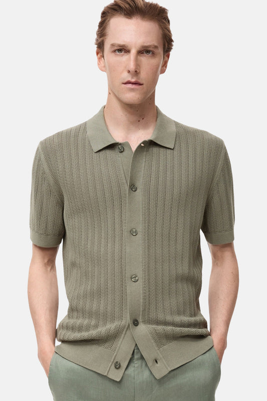 Korte Mouwen Shirt - Kaki