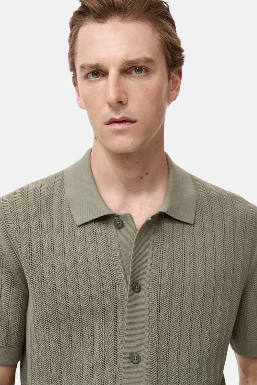 Korte Mouwen Shirt - Kaki