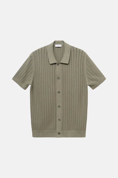 Korte Mouwen Shirt - Kaki