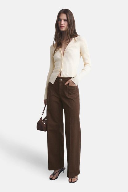 Kleurige Bruine Jeans