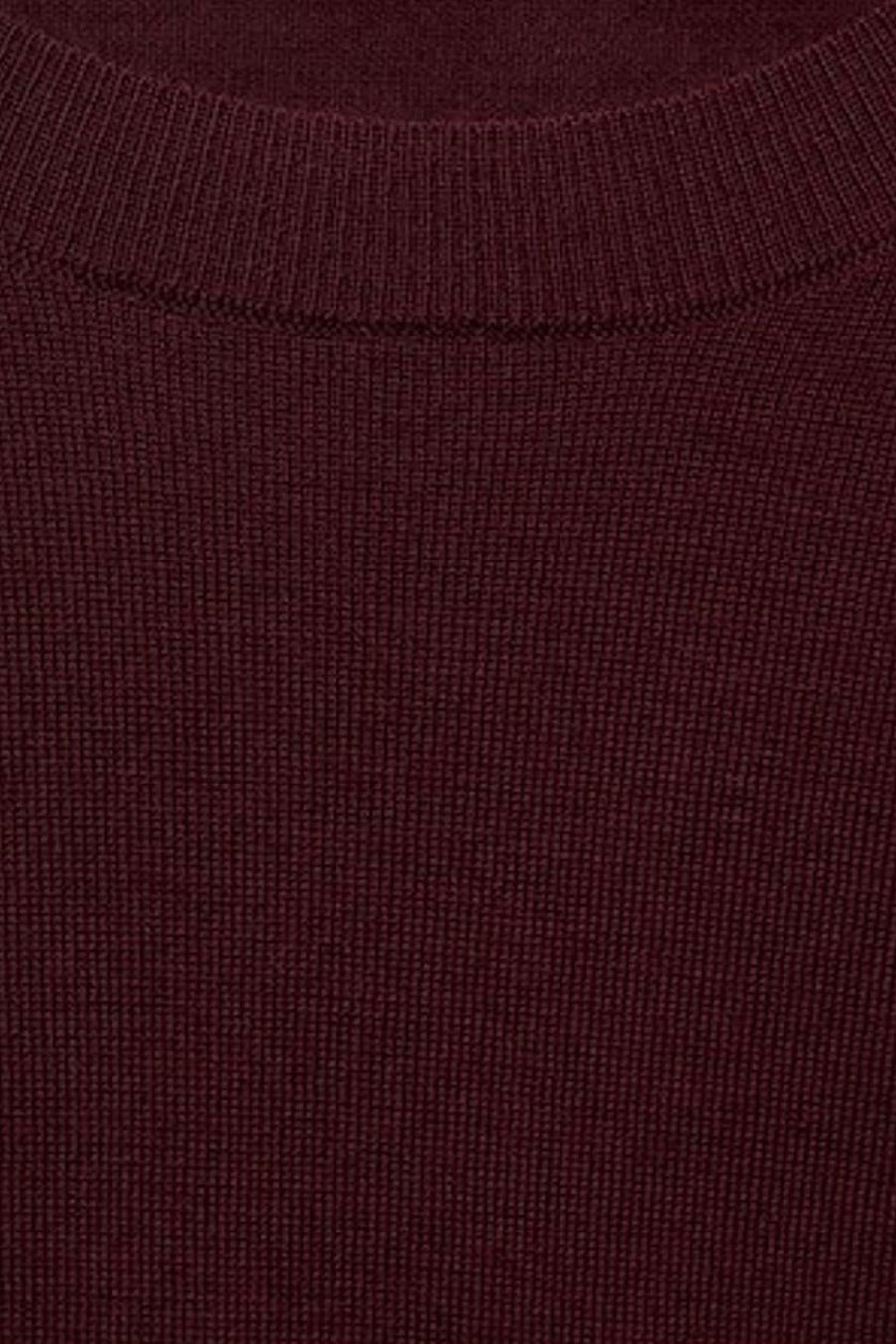 Pull met ronde hals - bordeaux