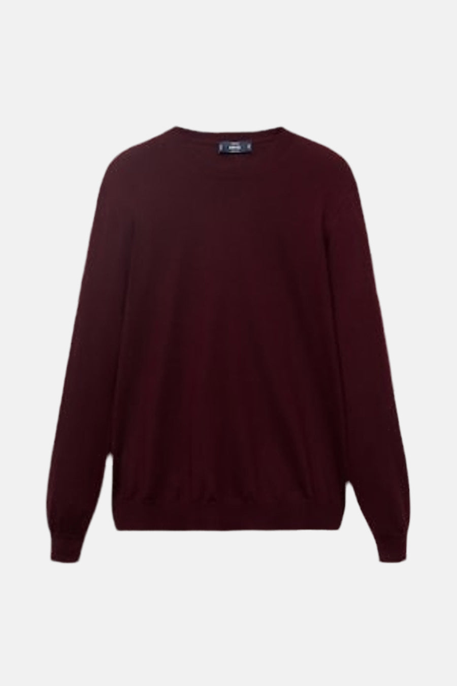 Pull met ronde hals - bordeaux