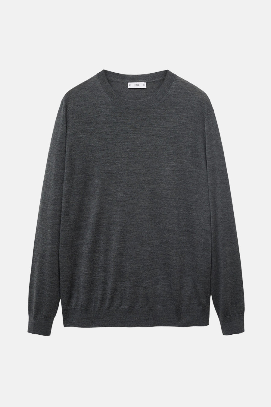 Trui met ronde hals grijs - MANGO