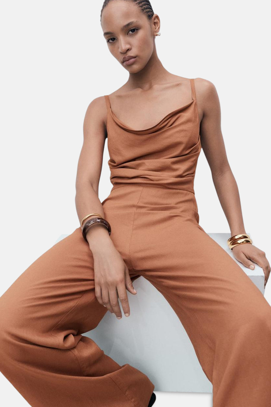 Brown Jumpsuit