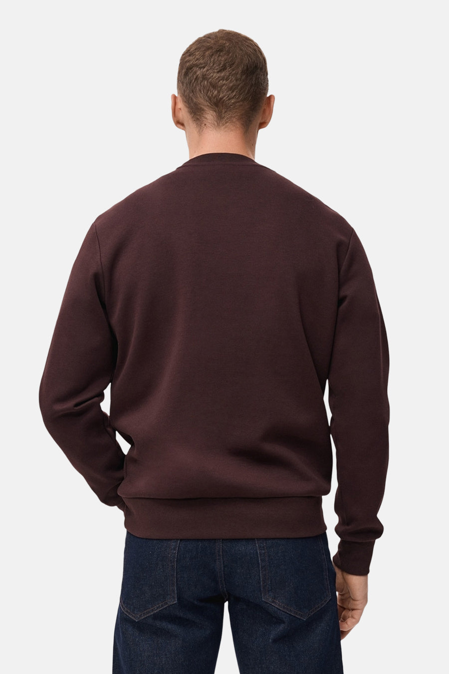 Sweater met ronde hals bordeaux - MANGO