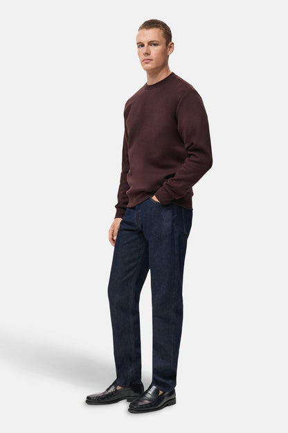 Sweater met ronde hals bordeaux - MANGO