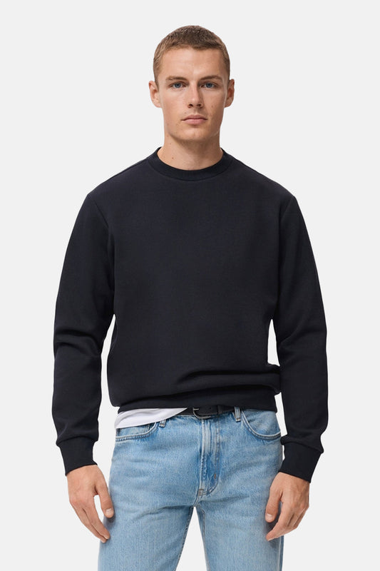 Sweater met ronde hals blauw - MANGO