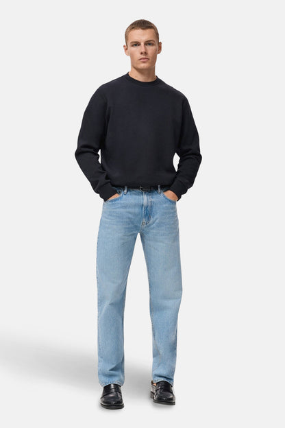 Sweater met ronde hals blauw - MANGO