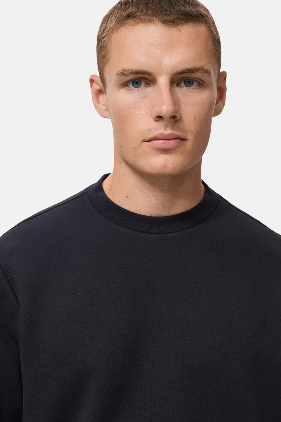 Sweater met ronde hals blauw - MANGO