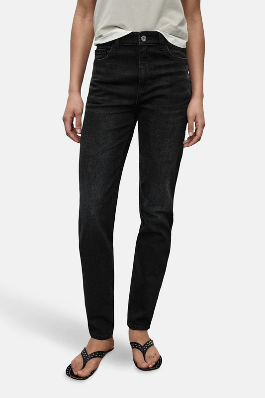 NEWMOM - Donkergrijze Denim Jeans