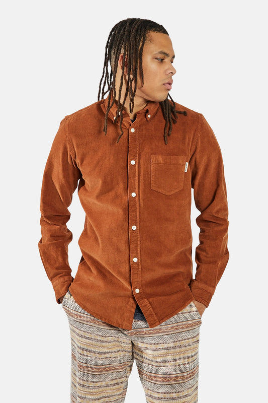 Lange Ärmel Hemd in Orange - REDEFINED REBEL