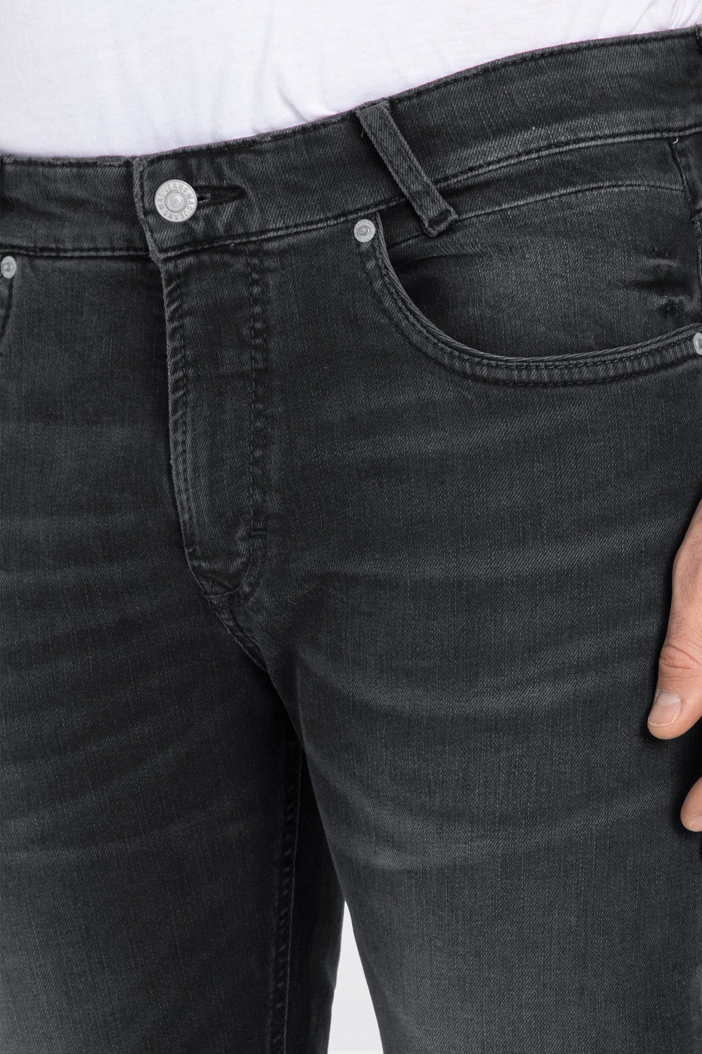 ARNE PIPE - Donkergrijze Denim