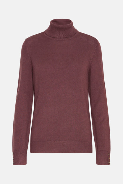 Trui met rolkraag - rood