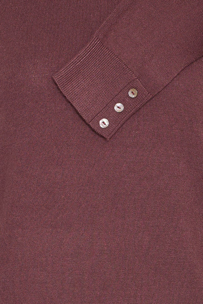 Trui met rolkraag - rood
