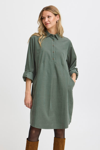 Lange Mouwen Jurk - Groen