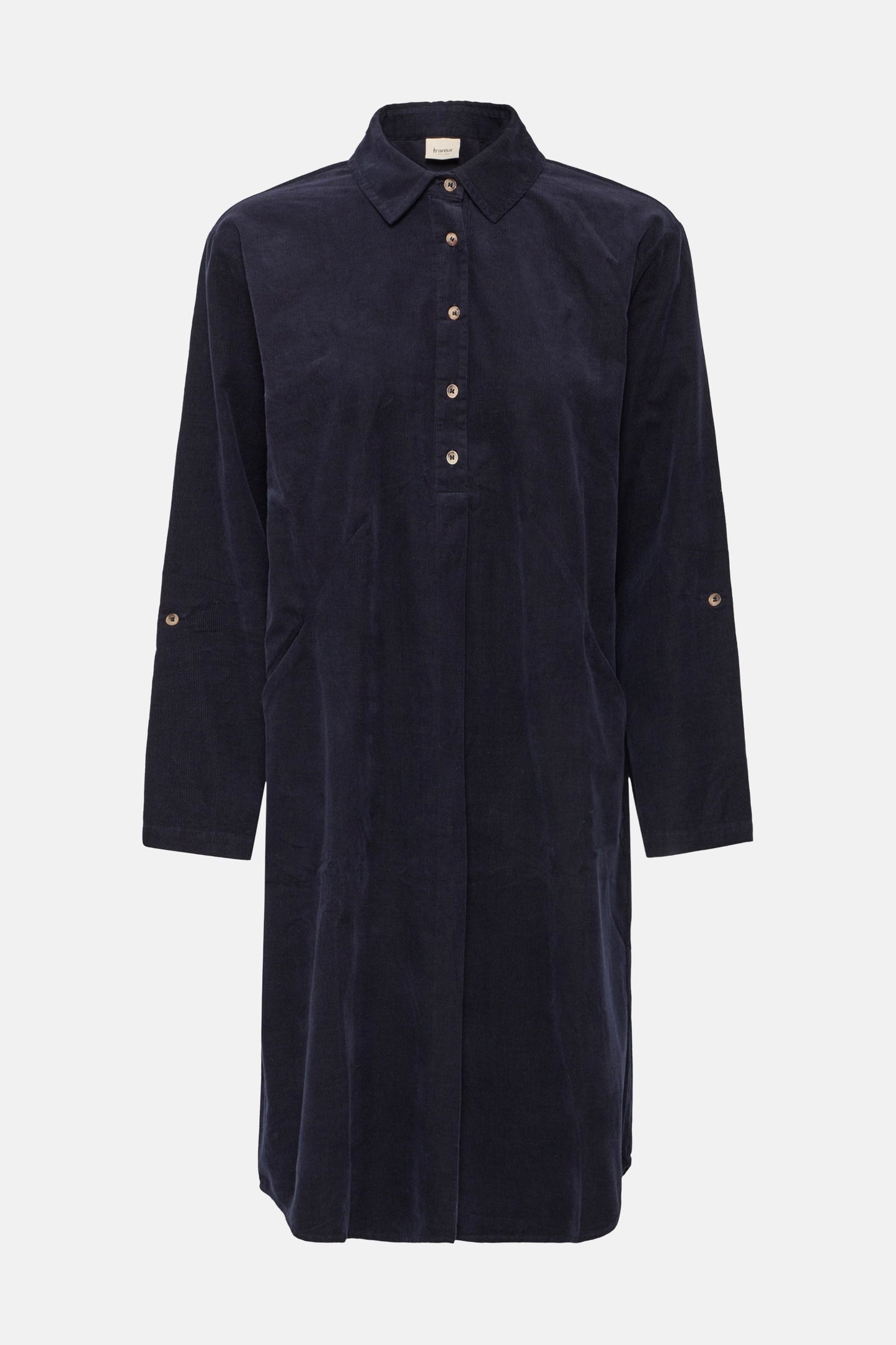 Kleedje met lange mouwen - blauw