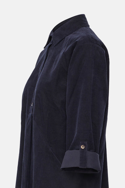 Kleedje met lange mouwen - blauw