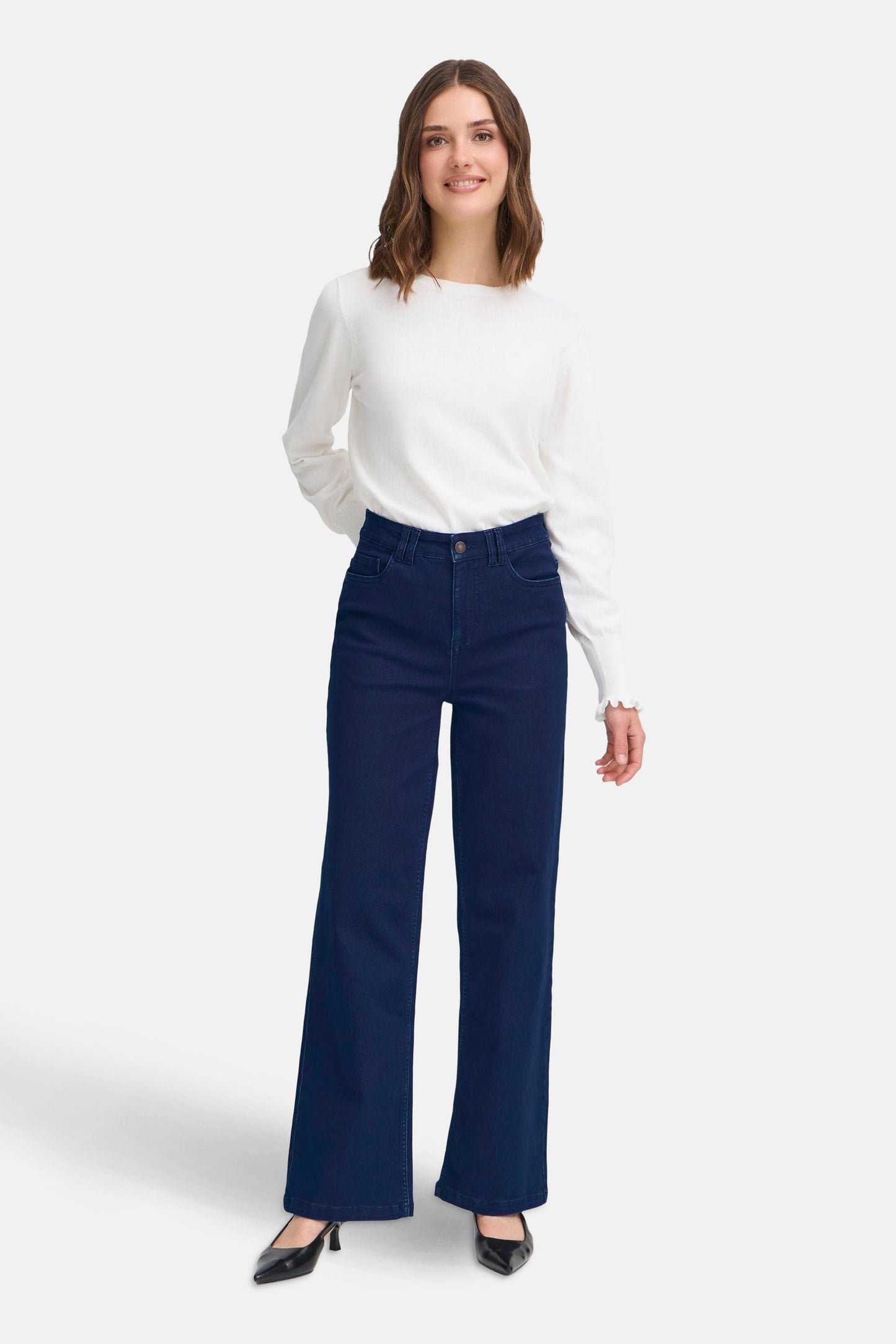 LUXE HANNA - Donkerblauwe Denim Jeans