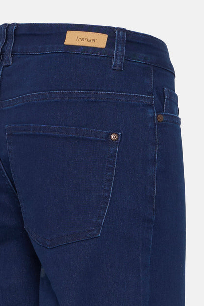 LUXE HANNA - Donkerblauwe Denim Jeans